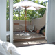 bedroom opening onto balcony 